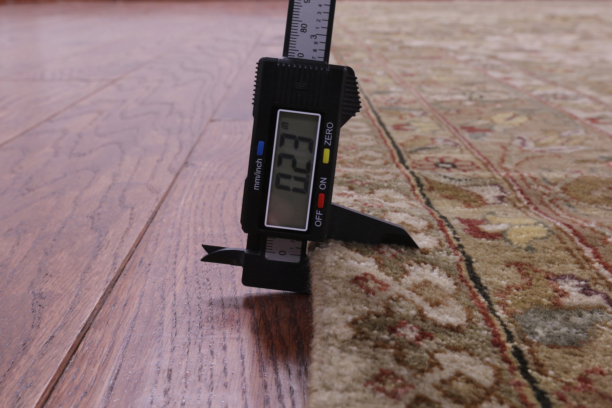 Ivory/Olive Green Border Persian Tabriz Handmade Wool Rug - 11' 8" X 15' 0" - Golden Nile