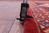 Red Turkmen Ersari Hand Knotted Wool Rug - 10' 1" X 13' 6" - Golden Nile