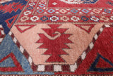 Red Turkmen Ersari Hand Knotted Wool Rug - 10' 1" X 13' 6" - Golden Nile