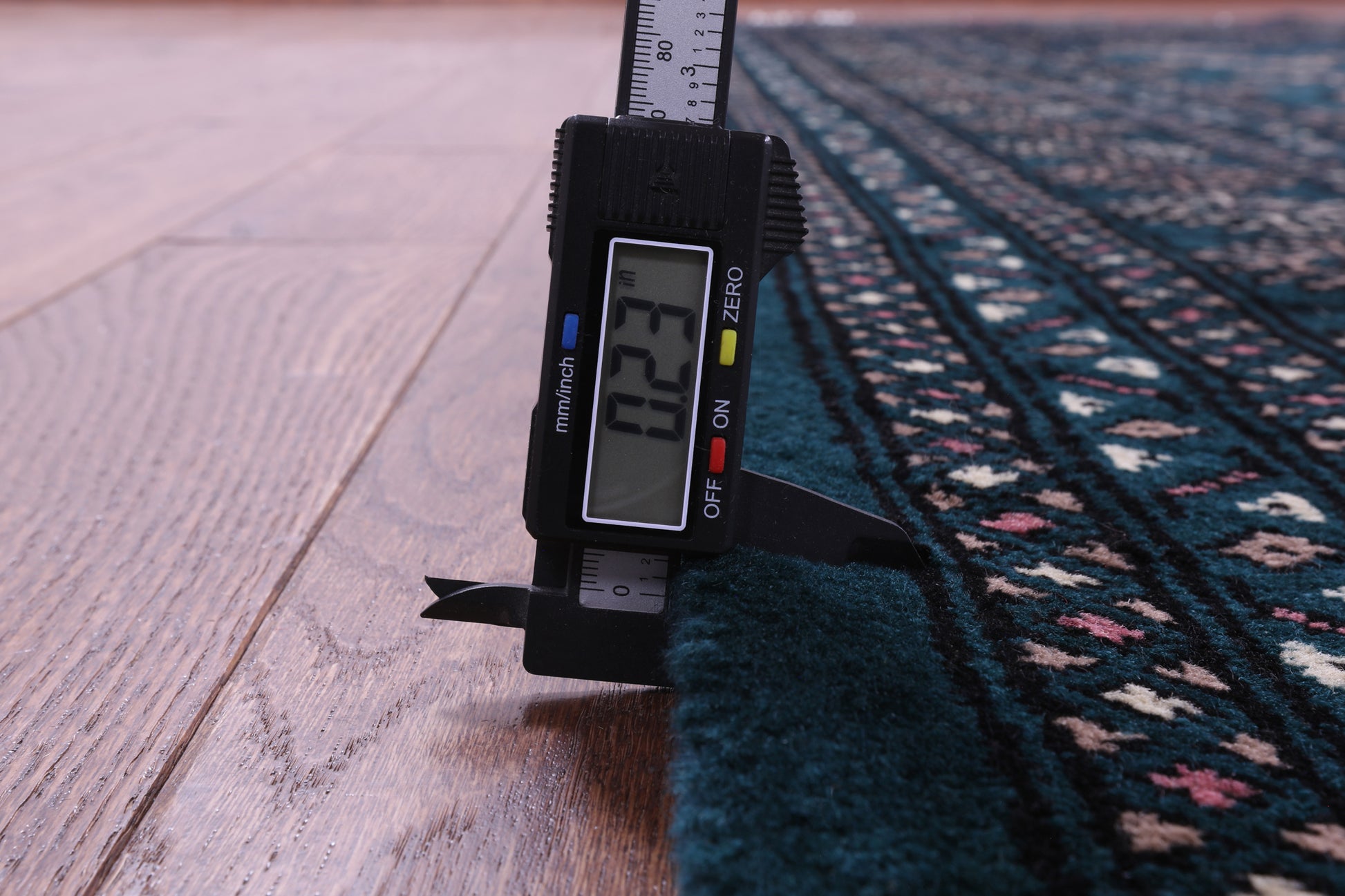 Green Bokhara Handmade Wool Rug - 8' 0" X 11' 0" - Golden Nile