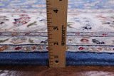 Blue Persian Nain Handmade Wool & Silk Rug - 9' 9" X 13' 11" - Golden Nile