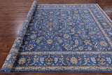 Blue Persian Nain Hand Knotted Wool & Silk Rug - 8' 0" X 10' 1" - Golden Nile