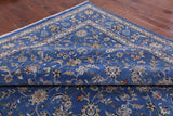 Blue Persian Nain Handmade Wool & Silk Rug - 9' 11" X 20' 4" - Golden Nile