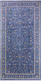 Blue Persian Nain Handmade Wool & Silk Rug - 9' 11" X 20' 4" - Golden Nile