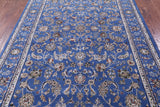 Blue Persian Nain Hand Knotted Wool & Silk Rug - 6' 0" X 9' 2" - Golden Nile