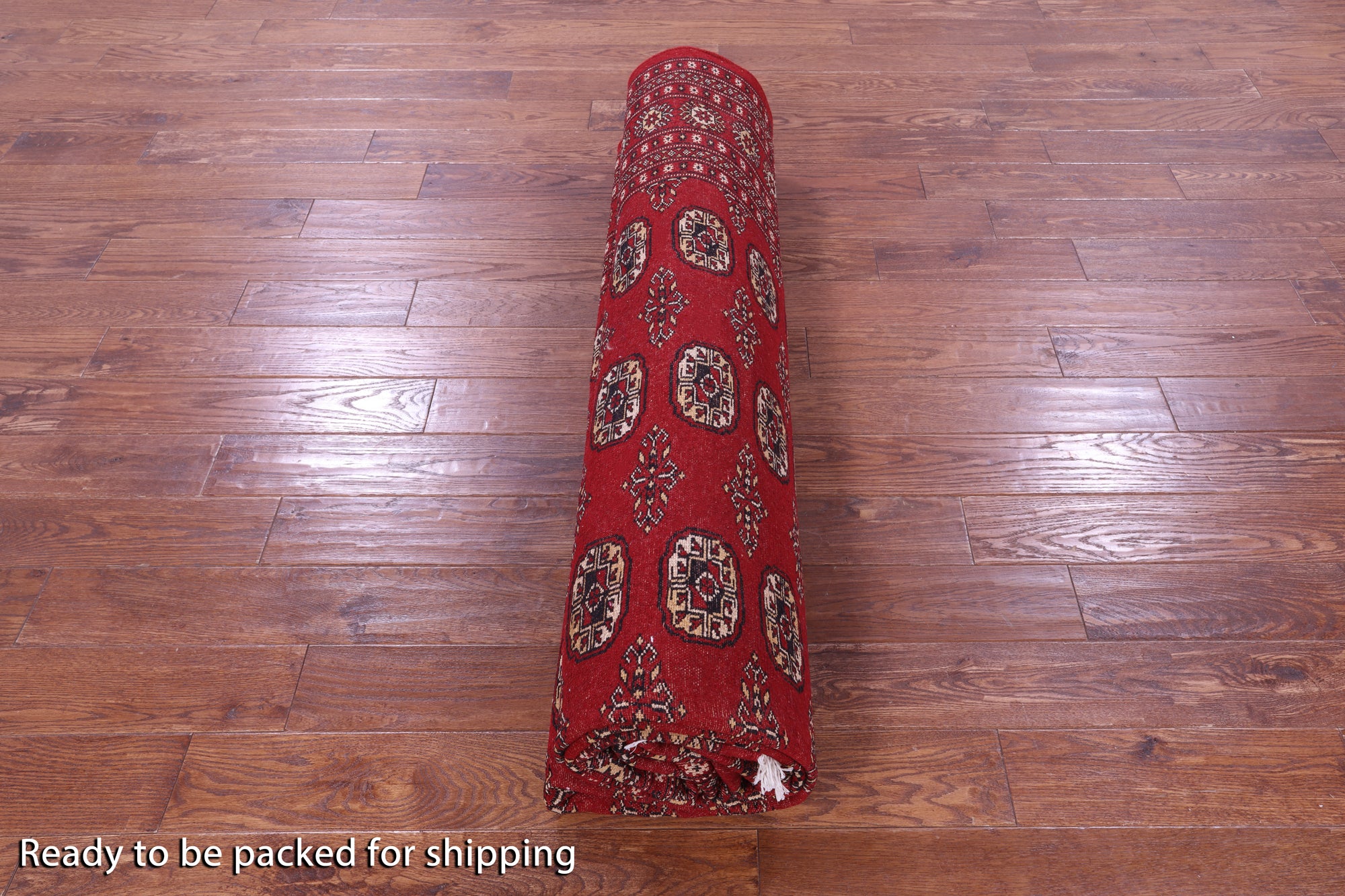 Red Bokhara Hand-Knotted Wool Rug - 9' 2" X 11' 9"