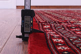 Red Bokhara Hand-Knotted Wool Rug - 9' 2" X 11' 9"