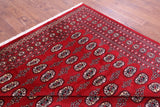 Red Bokhara Hand-Knotted Wool Rug - 9' 2" X 11' 9"
