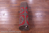 Red Bokhara Hand-Knotted Wool Rug - 8' 3" X 11' 5"