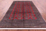 Red Bokhara Hand-Knotted Wool Rug - 8' 3" X 11' 5"