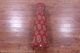 Red Bokhara Hand-Knotted Wool Rug - 8' 0" X 10' 4"
