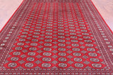 Red Bokhara Hand-Knotted Wool Rug - 8' 0" X 10' 4"