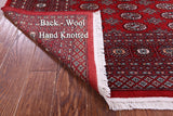 Red Bokhara Hand-Knotted Wool Rug - 8' 0" X 10' 4"
