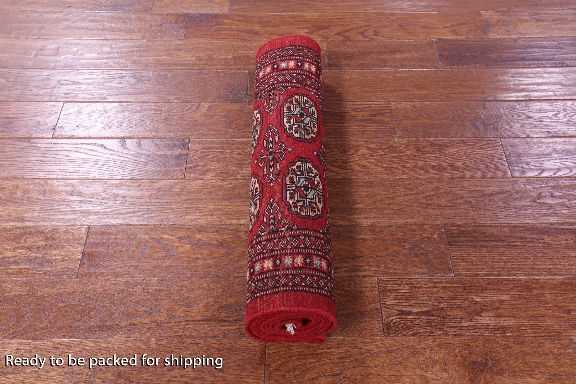 Red Bokhara Handmade Wool Runner Rug - 2' 6" X 8' 0"