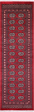 Red Bokhara Handmade Wool Runner Rug - 2' 6" X 8' 0"