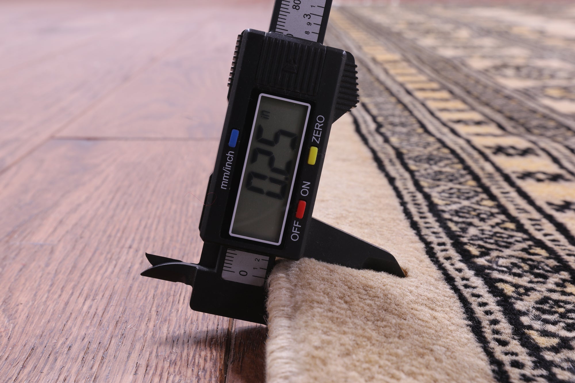 Ivory Bokhara Handmade Wool Rug - 9' 2" X 12' 0"