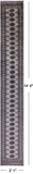 Grey Bokhara Handmade Wool Runner Rug - 2' 1" X 14' 0"