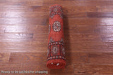 Rust Bokhara Hand-Knotted Wool Runner Rug - 2' 7" X 7' 6"