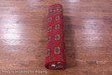 Red Bokhara Handmade Wool Rug - 8' 2" X 9' 9"