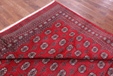 Red Bokhara Handmade Wool Rug - 8' 2" X 9' 9"