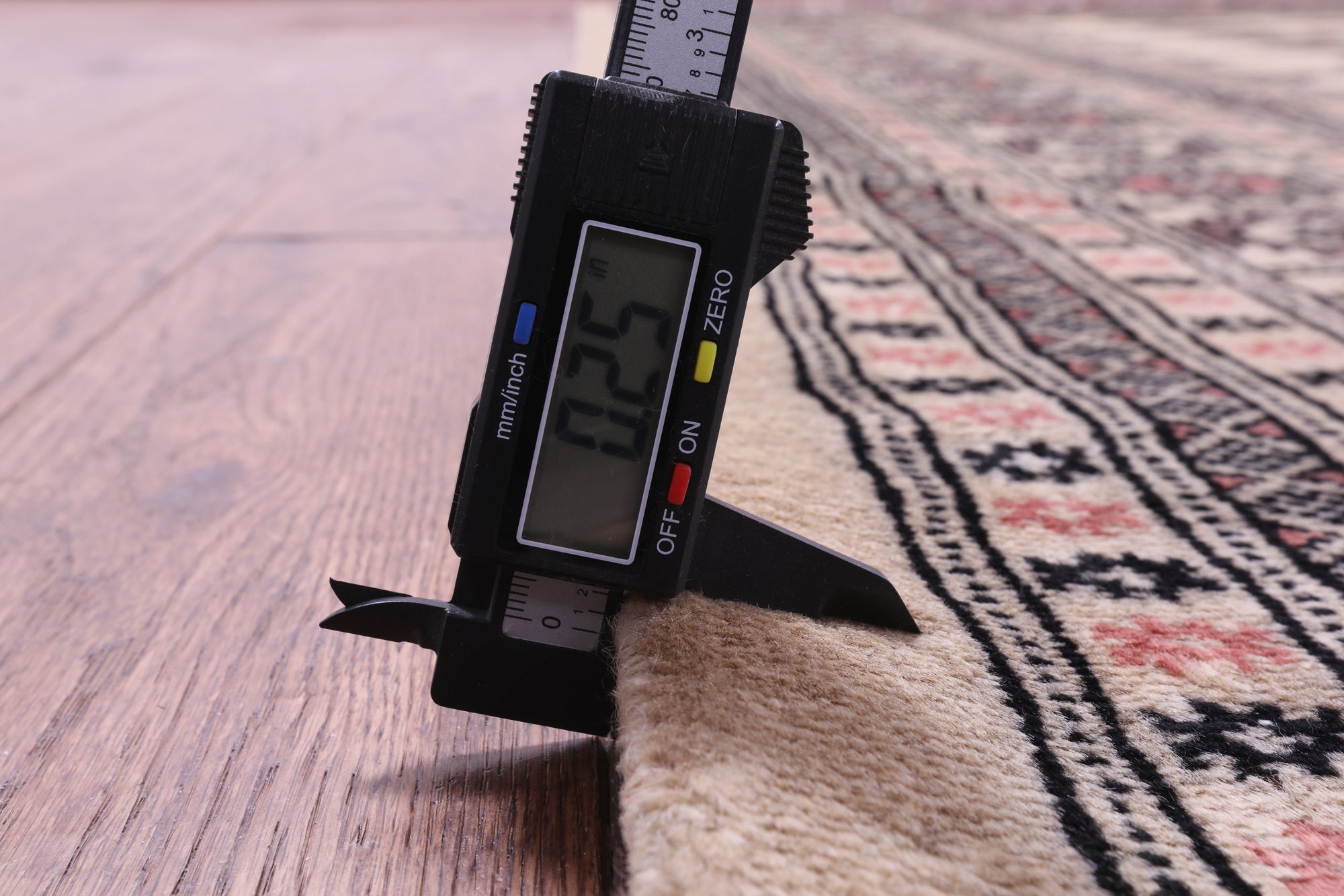 Ivory Bokhara Hand-Knotted Wool Rug - 9' 2" X 12' 2"