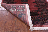 Rust Bokhara Hand-Knotted Wool Runner Rug - 2' 8" X 17' 3"