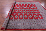 Red Bokhara Hand-Knotted Wool Rug - 9' 1" X 12' 2"