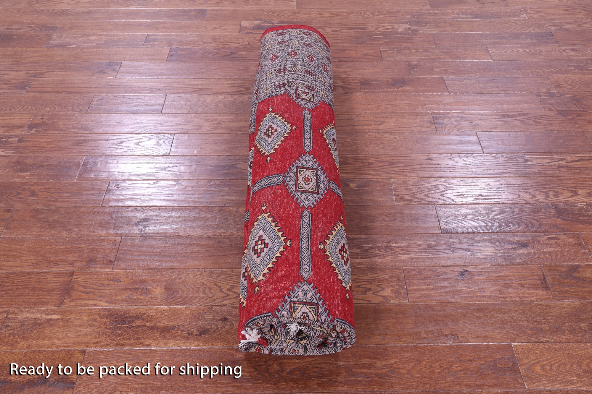 Red Bokhara Hand-Knotted Wool Rug - 9' 1" X 12' 2"