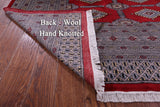 Red Bokhara Hand-Knotted Wool Rug - 9' 1" X 12' 2"