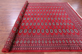 Red Bokhara Hand-Knotted Wool Rug - 9' 0" X 11' 8"