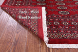 Red Bokhara Hand-Knotted Wool Rug - 9' 0" X 11' 8"