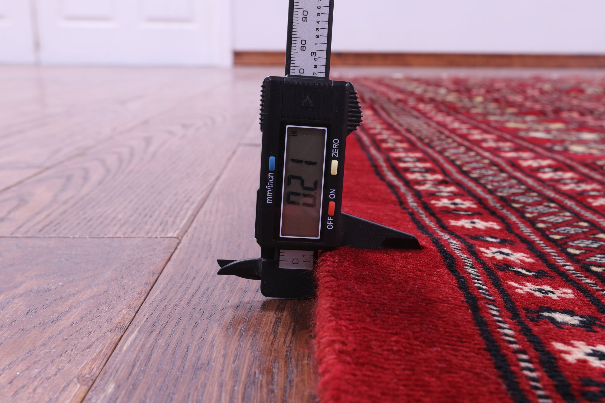 Red Bokhara Hand-Knotted Wool Rug - 9' 0" X 11' 8"