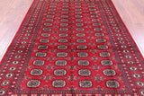 Red Bokhara Hand-Knotted Wool Rug - 6' 0" X 9' 1"
