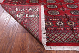 Red Bokhara Hand-Knotted Wool Rug - 6' 0" X 9' 1"