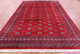 Red Bokhara Hand-Knotted Wool Rug - 9' 0" X 11' 9"