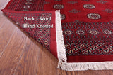 Red Bokhara Hand-Knotted Wool Rug - 9' 0" X 11' 9"