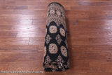 Black Bokhara Hand-Knotted Wool Rug - 6' 8" X 10' 2"