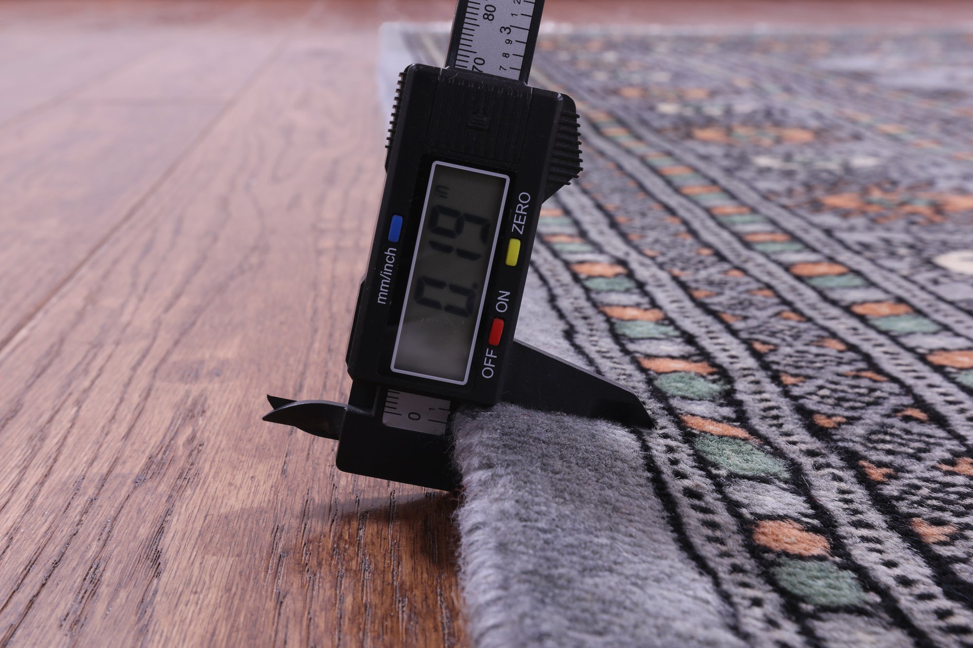 Grey Bokhara Hand-Knotted Wool Rug - 6' 1" X 9' 0"