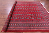 Red Bokhara Hand-Knotted Wool Rug - 9' 2" X 12' 0"