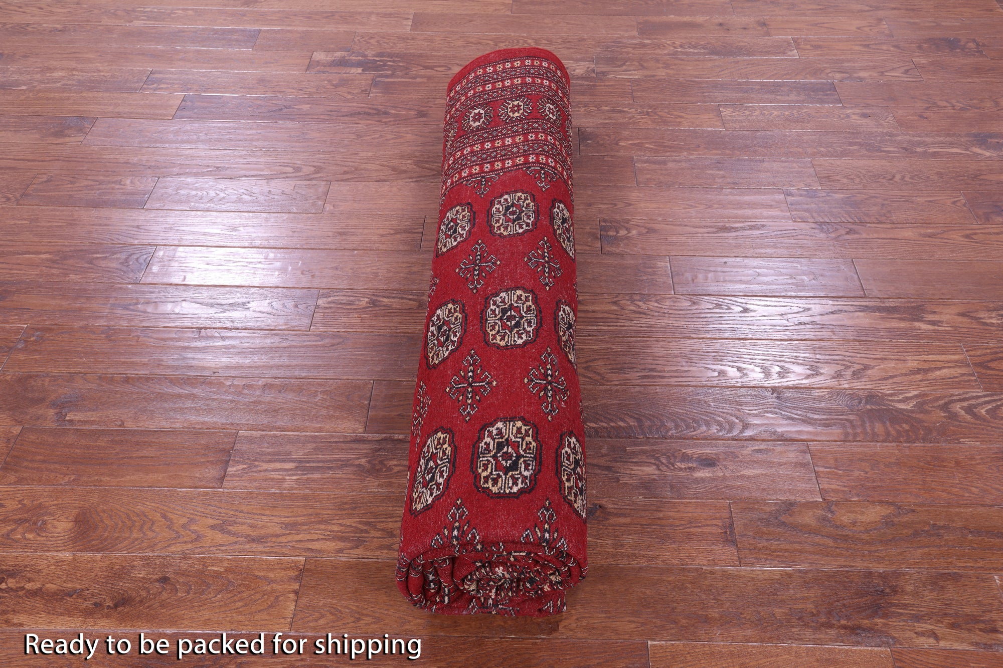 Red Bokhara Hand-Knotted Wool Rug - 9' 2" X 12' 0"