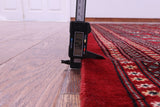 Red Bokhara Hand-Knotted Wool Rug - 9' 2" X 12' 0"