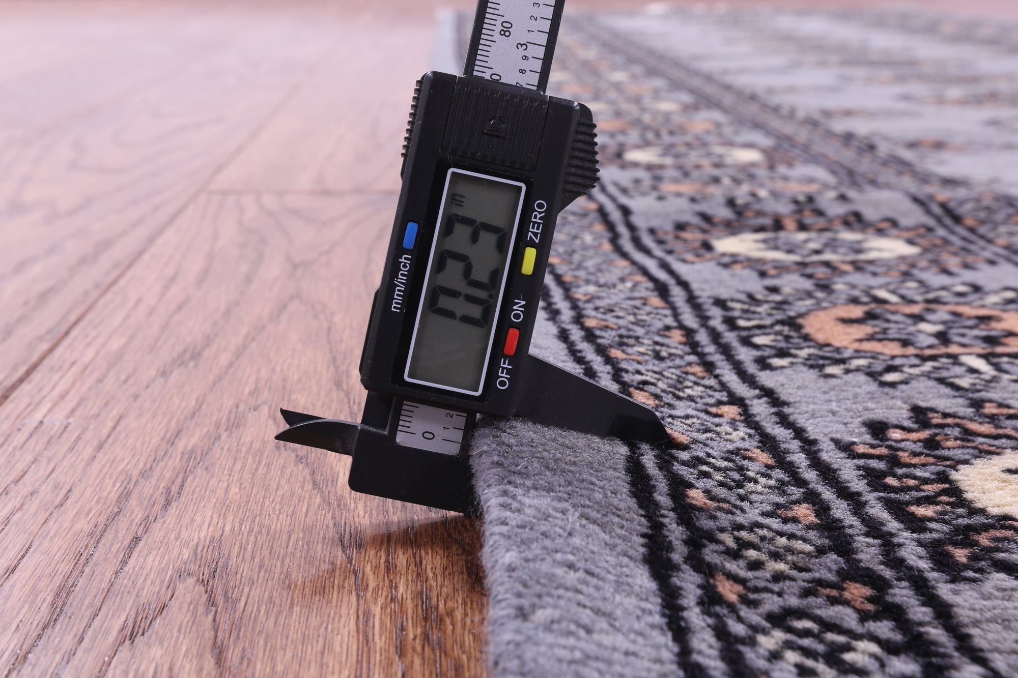Grey Bokhara Handmade Wool Runner Rug - 2' 7" X 10' 3"