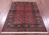 Rust Bokhara Hand-Knotted Wool Rug - 4' 2" X 6' 1"