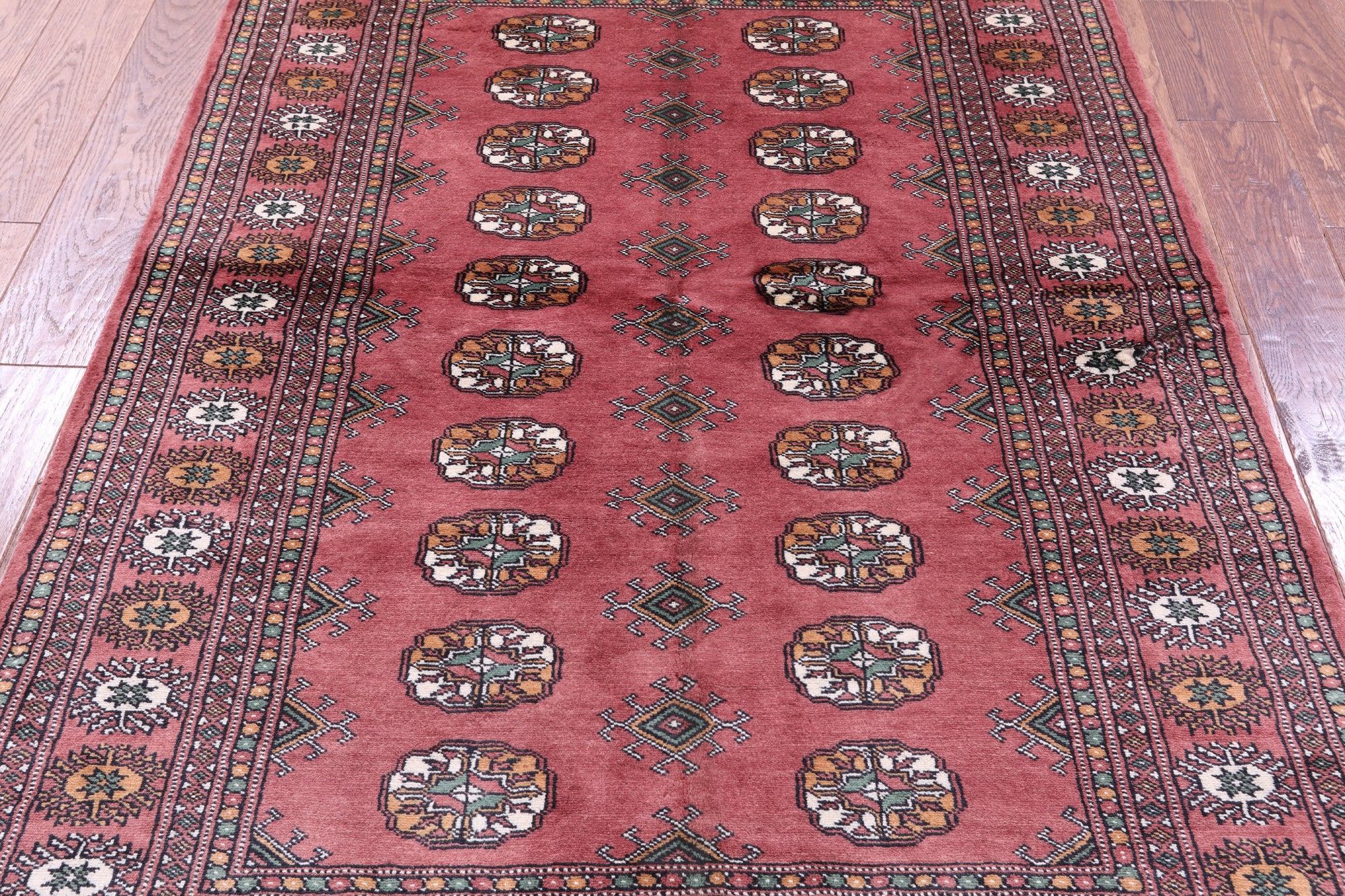 Rust Bokhara Hand-Knotted Wool Rug - 4' 2" X 6' 1"