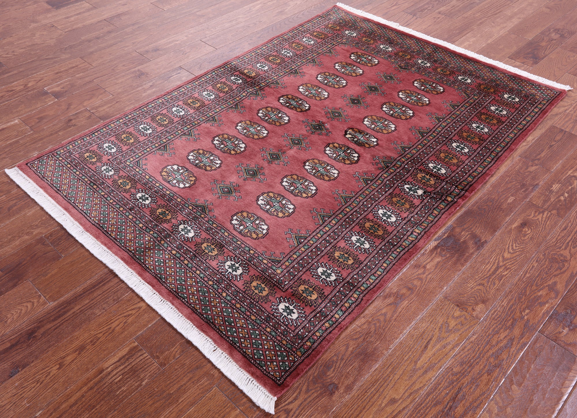 Rust Bokhara Hand-Knotted Wool Rug - 4' 2" X 6' 1"
