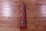 Red Bokhara Hand-Knotted Wool Rug - 3' 2" X 5' 0"