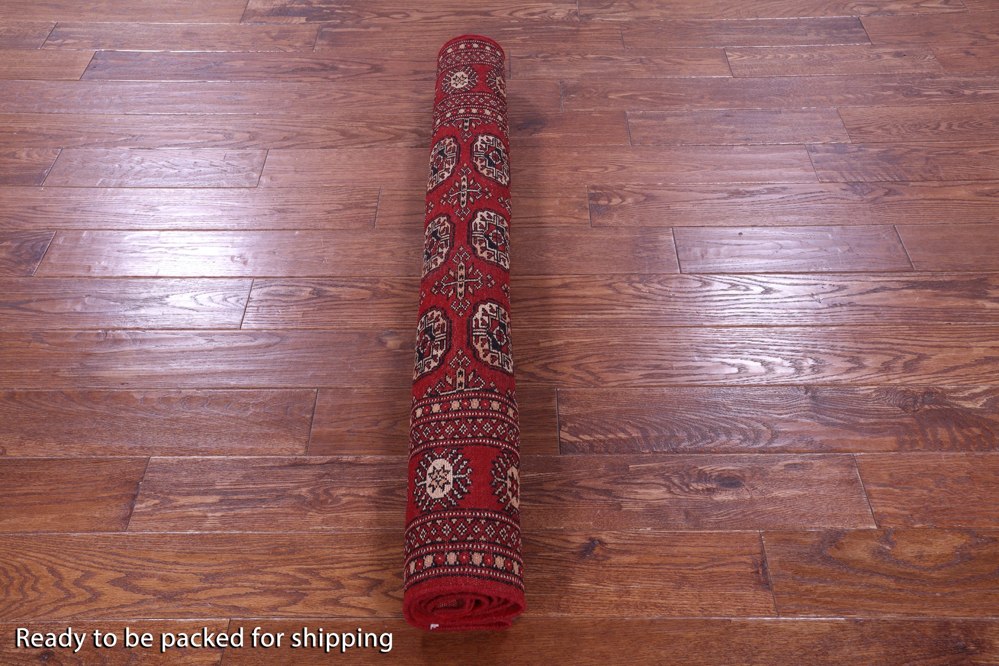 Red Bokhara Handmade Wool Rug - 4' 2" X 6' 3"