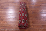 Red Bokhara Handmade Wool Rug - 8' 0" X 10' 10"