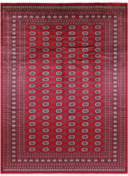 Red Bokhara Handmade Wool Rug - 8' 0" X 10' 10"