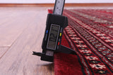 Red Bokhara Handmade Wool Rug - 8' 0" X 10' 10"